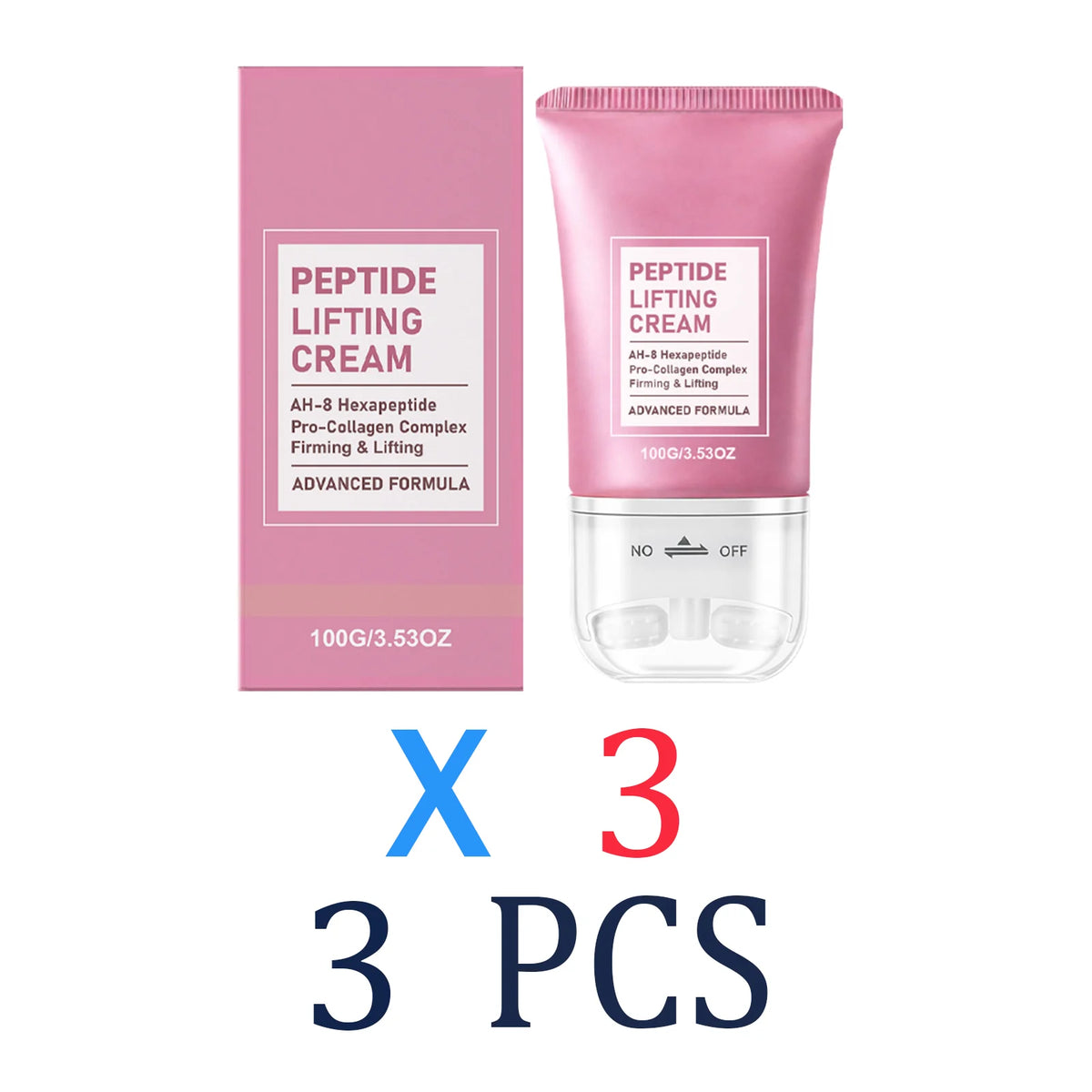 Neck Roller Care Cream Massager Firming Smoothing Moisturizer Gentle Nourishing Long Lasting Hydration Body Care 100g Zpaxo 3 Pcs
