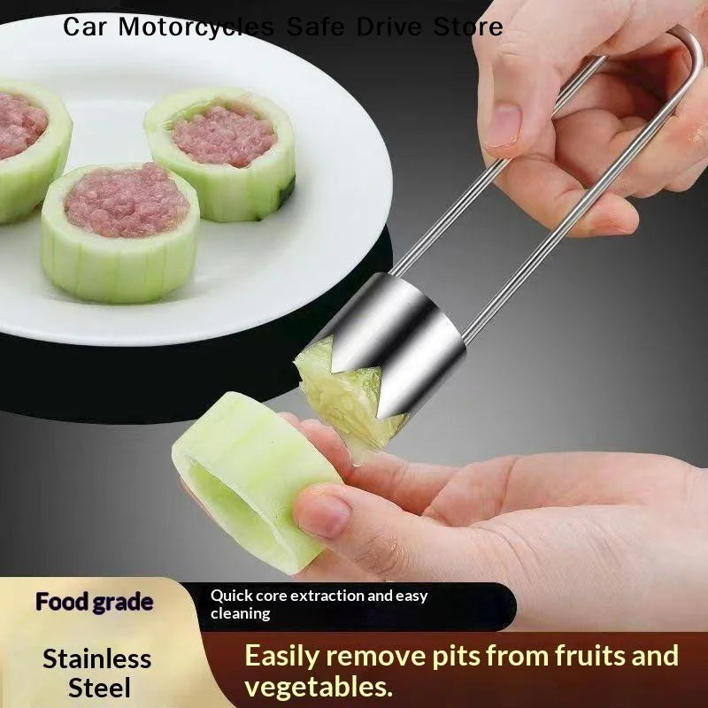 Stainless Steel Corer Tool Fruits Veggies Like Apples Peppers