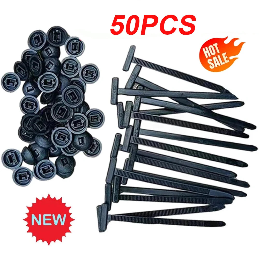 Self-locking Nylon Universal Cable Tie Buckle 100 50 Plastic Fixed