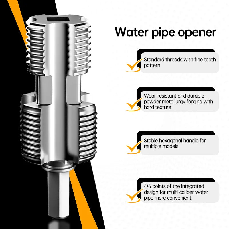 4 6 Points Pipe Inner Hole Opener Water PVC Internal Thread Openers