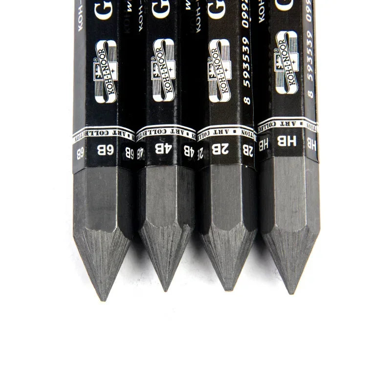 HB/2B/4B/6B Woodless Hexagonal Graphite Stick Pencil Bold Black Charcoal Art Student Sketch Painting Graphite Pen Art Supplies Zpaxo