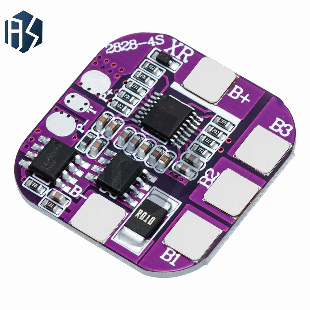 4S 5A 3.7v 16.8V 14500 Battery Packs Charge Board BMS 14.8V Same Port Lithium Battery Protection Board Zpaxo