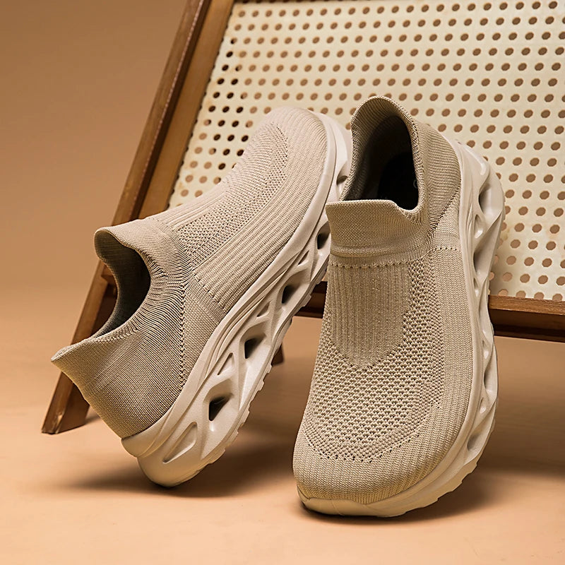 Men's Casual Sneakers Luxury Trainer Shoes Breathable Race Running