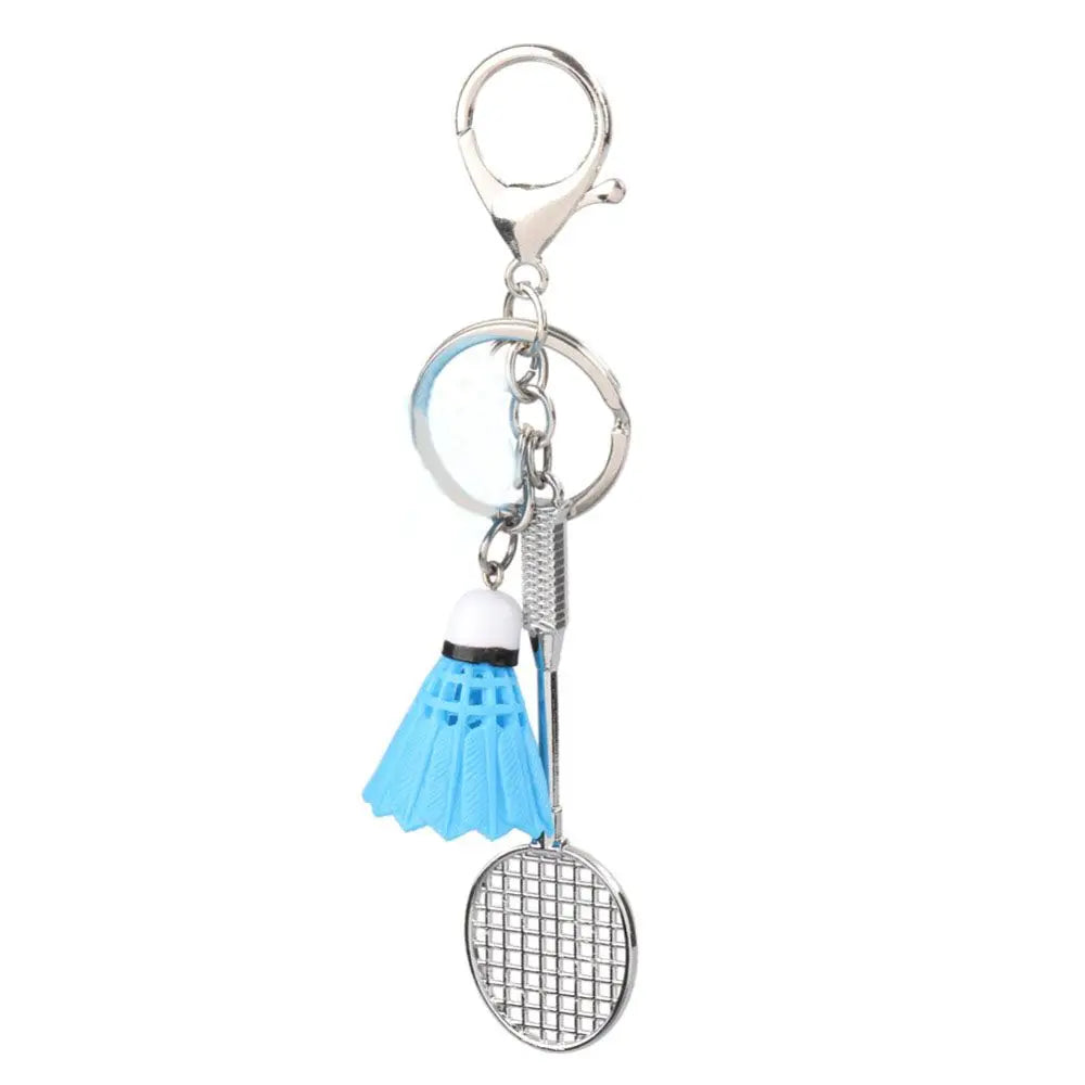 Bag Car Decor Sports Mini DIY Fashion Gifts Key Holder Badminton Racket Key Chain Badminton Pendant Keyring Key Ring Keyfob Zpaxo