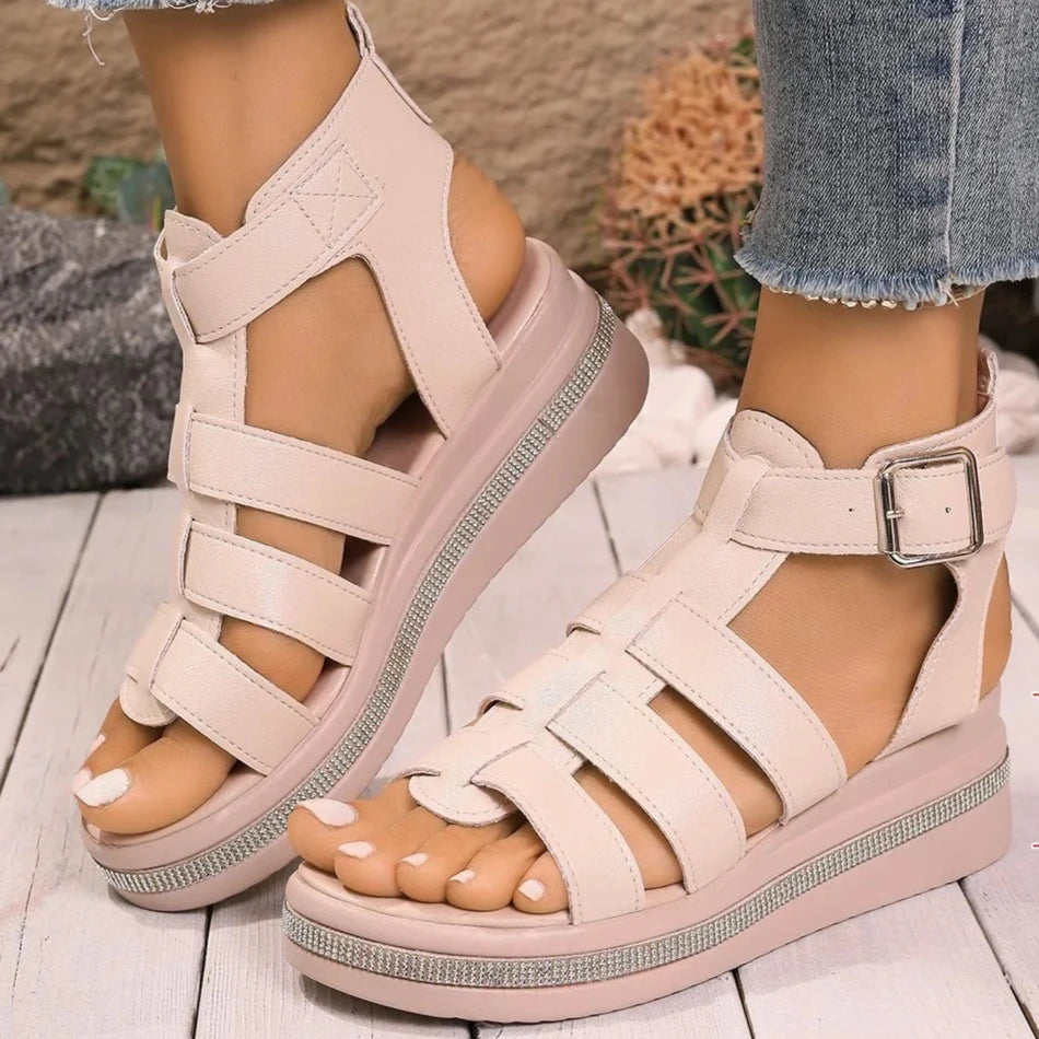 Summer Women Wedge Sandals Breathable Comfort Shoes Trend Lightweight Zpaxo