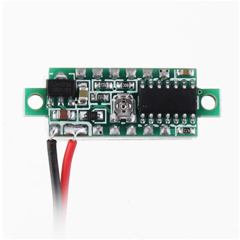 0.28-inch ultra small digital DC voltage meter with adjustable digital display, three wire DC0-100V battery voltage meter Zpaxo