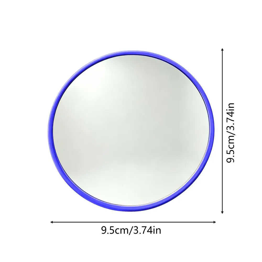 Mini Convex Travel Mirror – Wide-Angle Selfie Viewfinder 9.5cm Convex Travel Mirror Zpaxo Blue 9.5cm