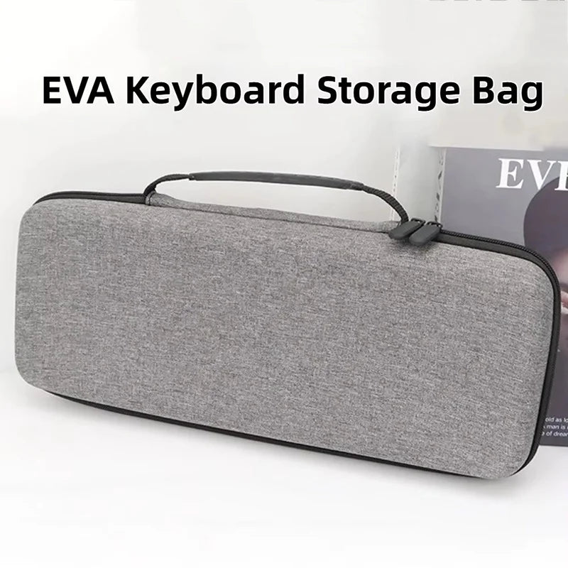 EVA Hard Keyboard Storage Bag Large Capacity Thickened Keyboard Protective Bag Water-Resistant Dustproof Keyboard Storage Case Zpaxo