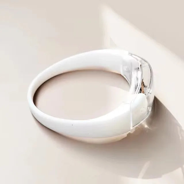 LED Voice Activated Sound Control Bracelets Silicone Flashing Bangle Zpaxo White 6pcs