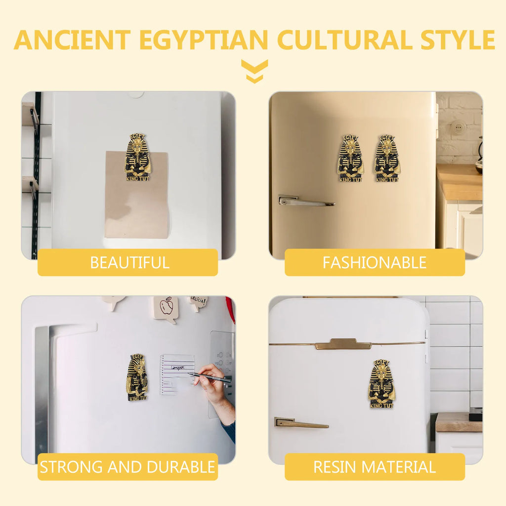 Egyptian Pharaoh Fridge Magnet Premium Resin Adhesion Refrigerator