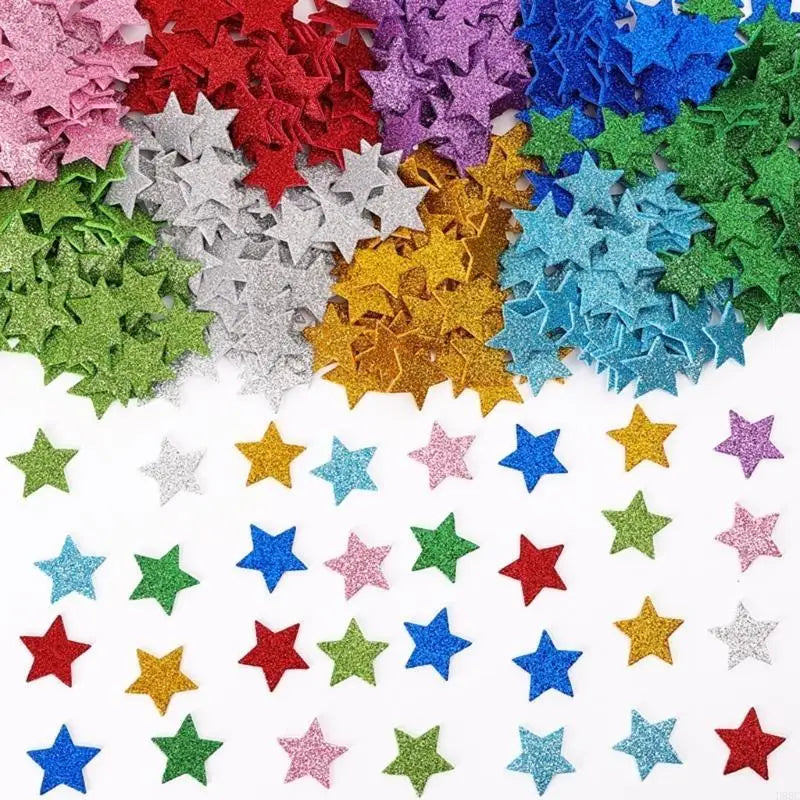 Sparkling Sticker Star Glittered Adhesive Card Making Scrapbooking