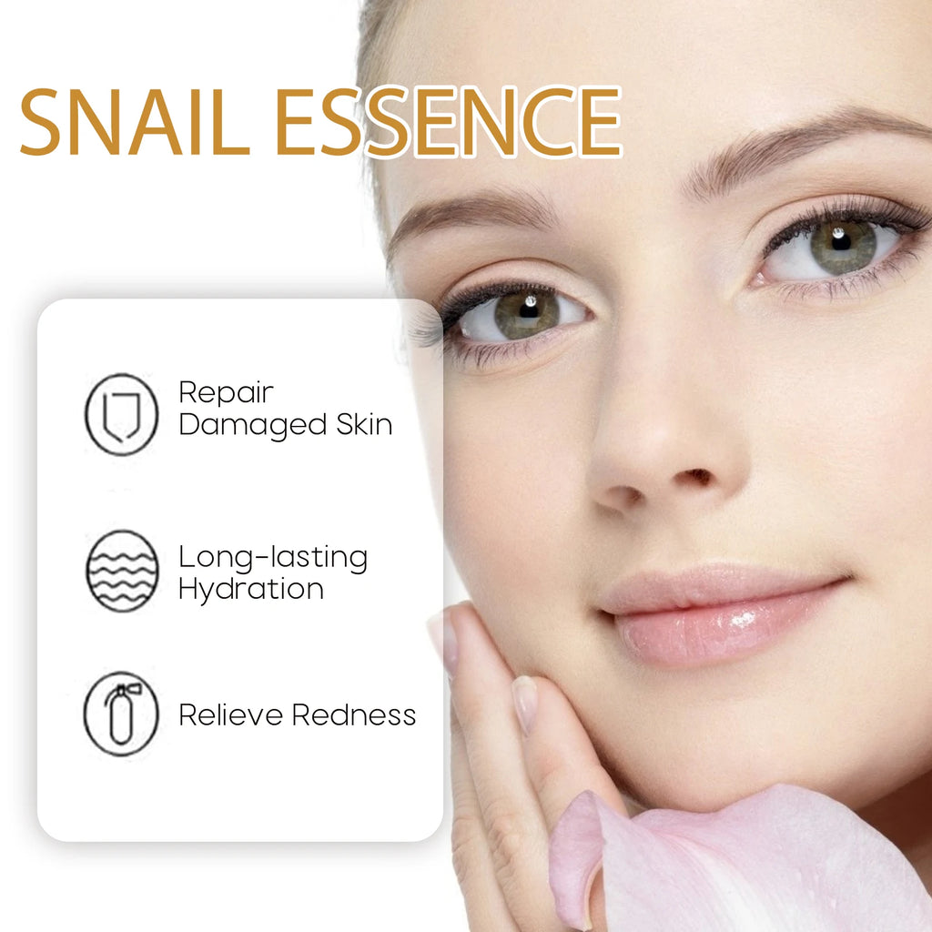 Snail Essence Fade Fine Lines Repair Skin Barrier Moisturizing Refines Pores Nourishes Rejuvenates Anti Wrinkle Facial Essence Zpaxo