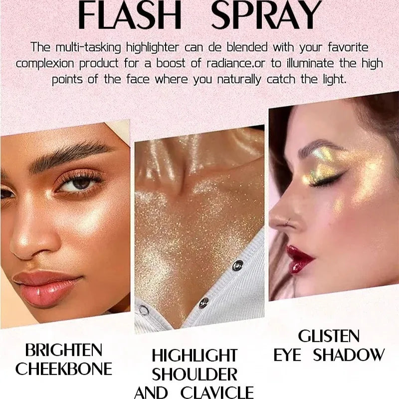Pearlescent Glitter Fine Powder Multi-use Hair Body Face Highlighter