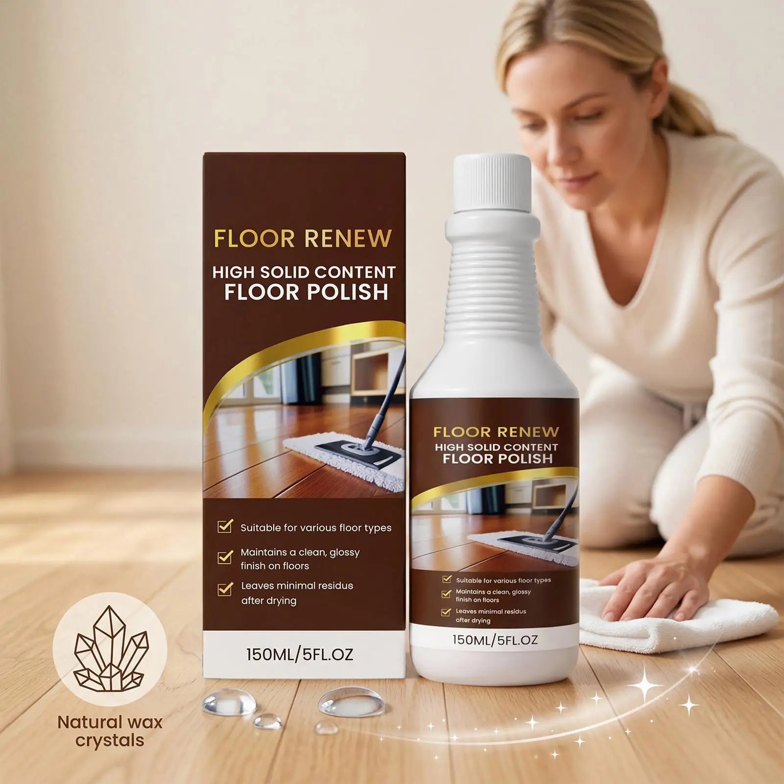 Wood Floor Restorer Professional Cleaner Shine Polishing Liquid