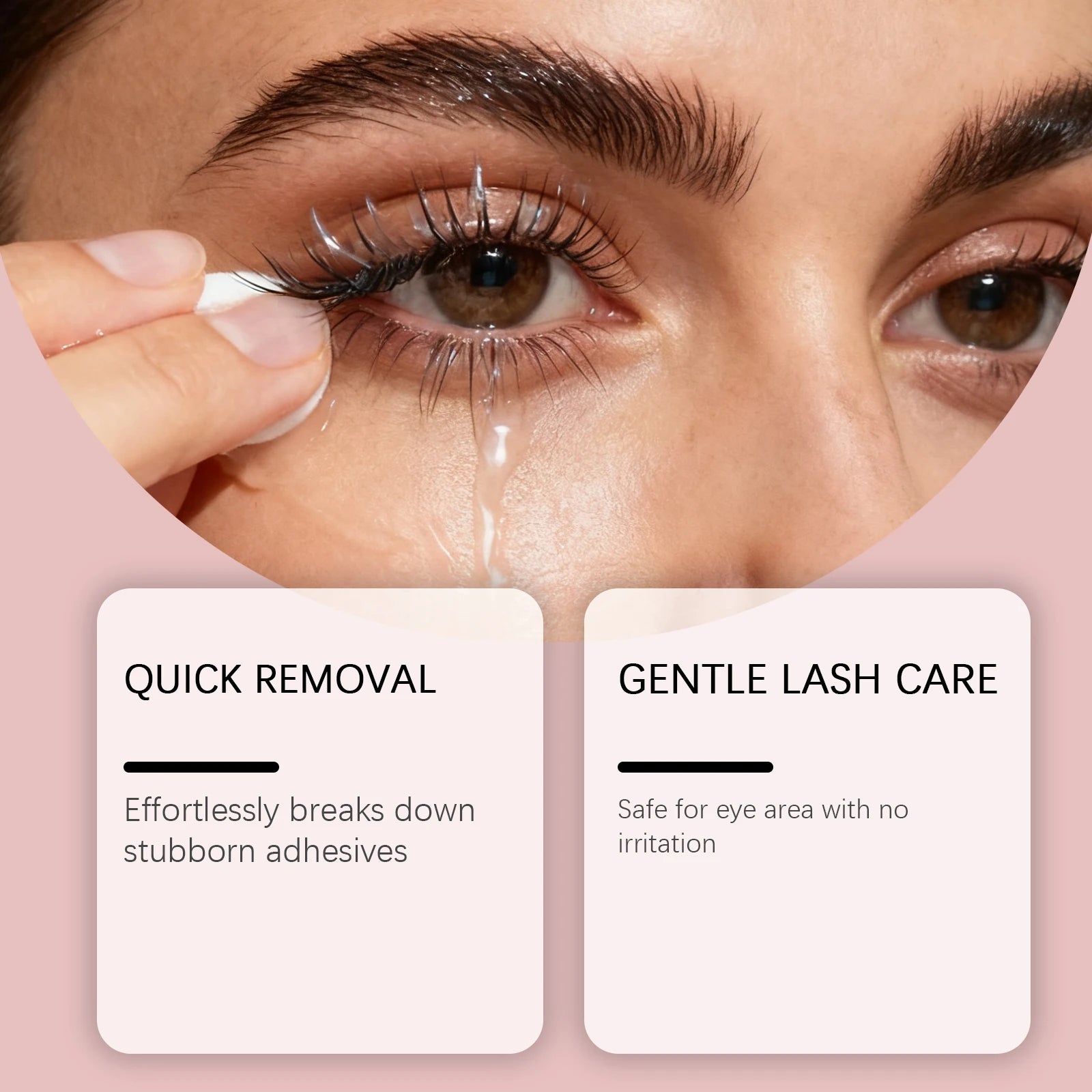 Nymixa Lash Remover Gel Eyelash Glue Dissolver Quick Dissolving Deep Cleaning Eye Makeup Remover Gentle Non Irritating Safe 10ml Zpaxo
