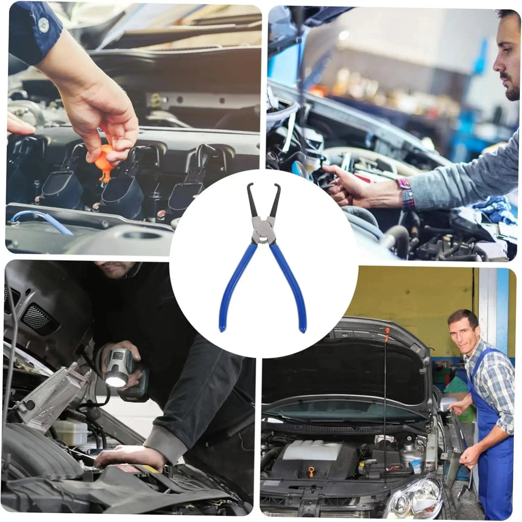 Blue Joint Clamping Pliers Fuel Filters Hose Pipe Buckle Removal