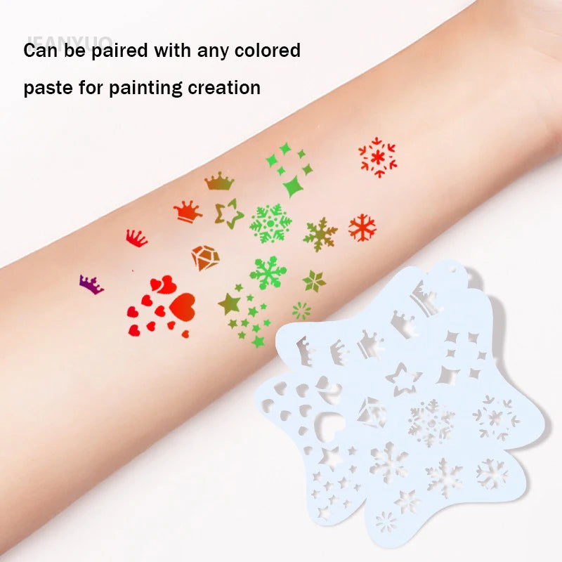 Reusable Face Painting Template Adults Children Body Art Party Makeup