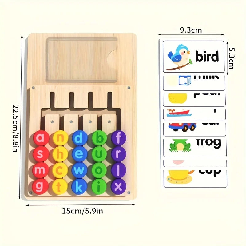Educational Letter Matching Toy Featuring Spelling Board 12