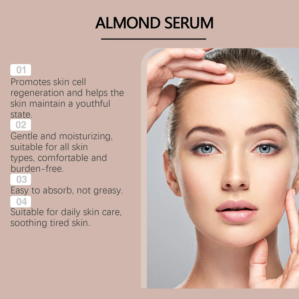 Almond Face Serum – Hydrating, Brightening & Pore Firming Face Serum Zpaxo