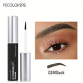 Semi-Permanent Peel-Off Eyebrow Tattoo Gel Anti-Smudge Brow Tint Cream Eye Makeup Easy Application, Natural Look - Black/Brown Zpaxo 03