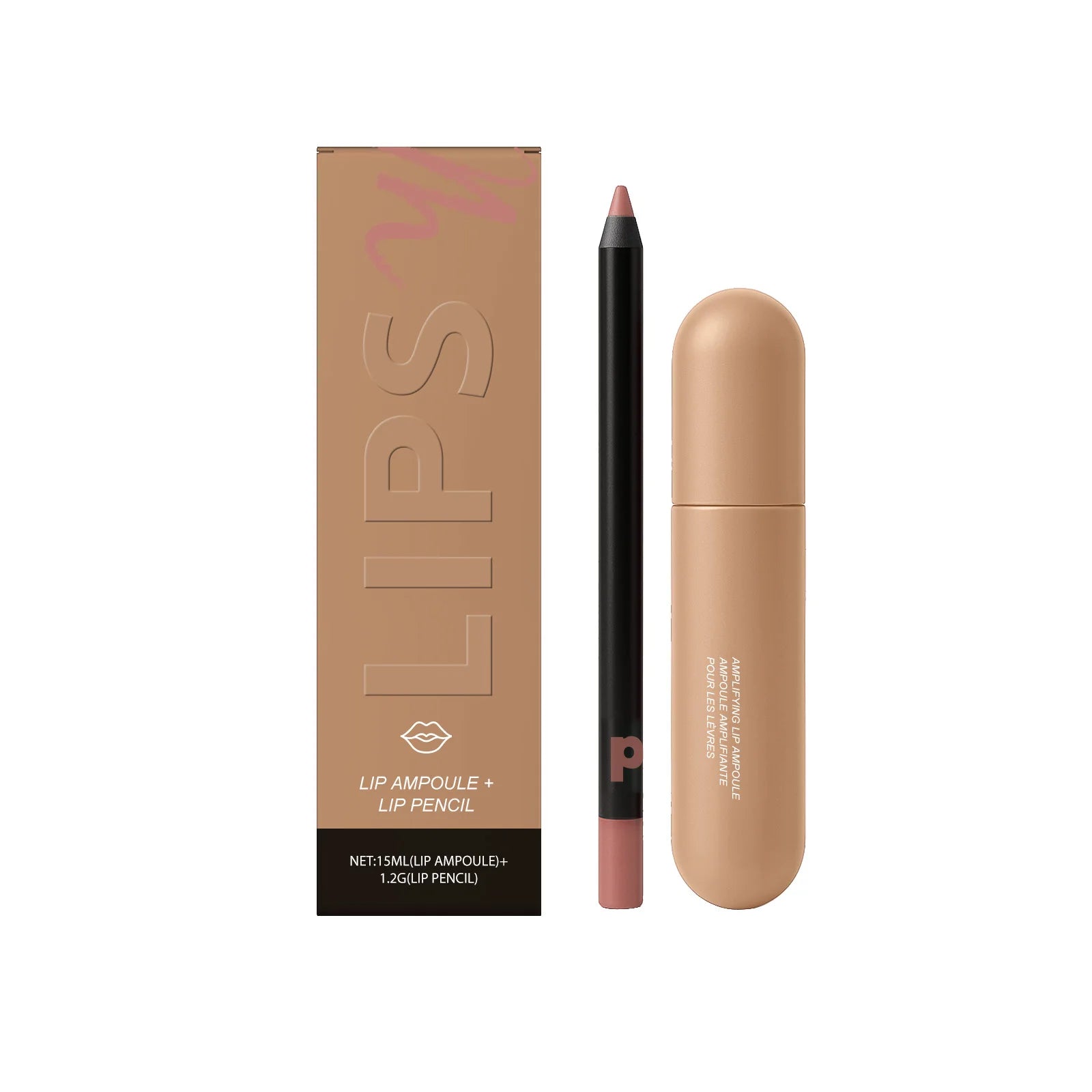 Nicotinamide Lip Serum & Lipliner Kit – Plump & Moisturize Lip Serum Kit Zpaxo Vanilla Latte