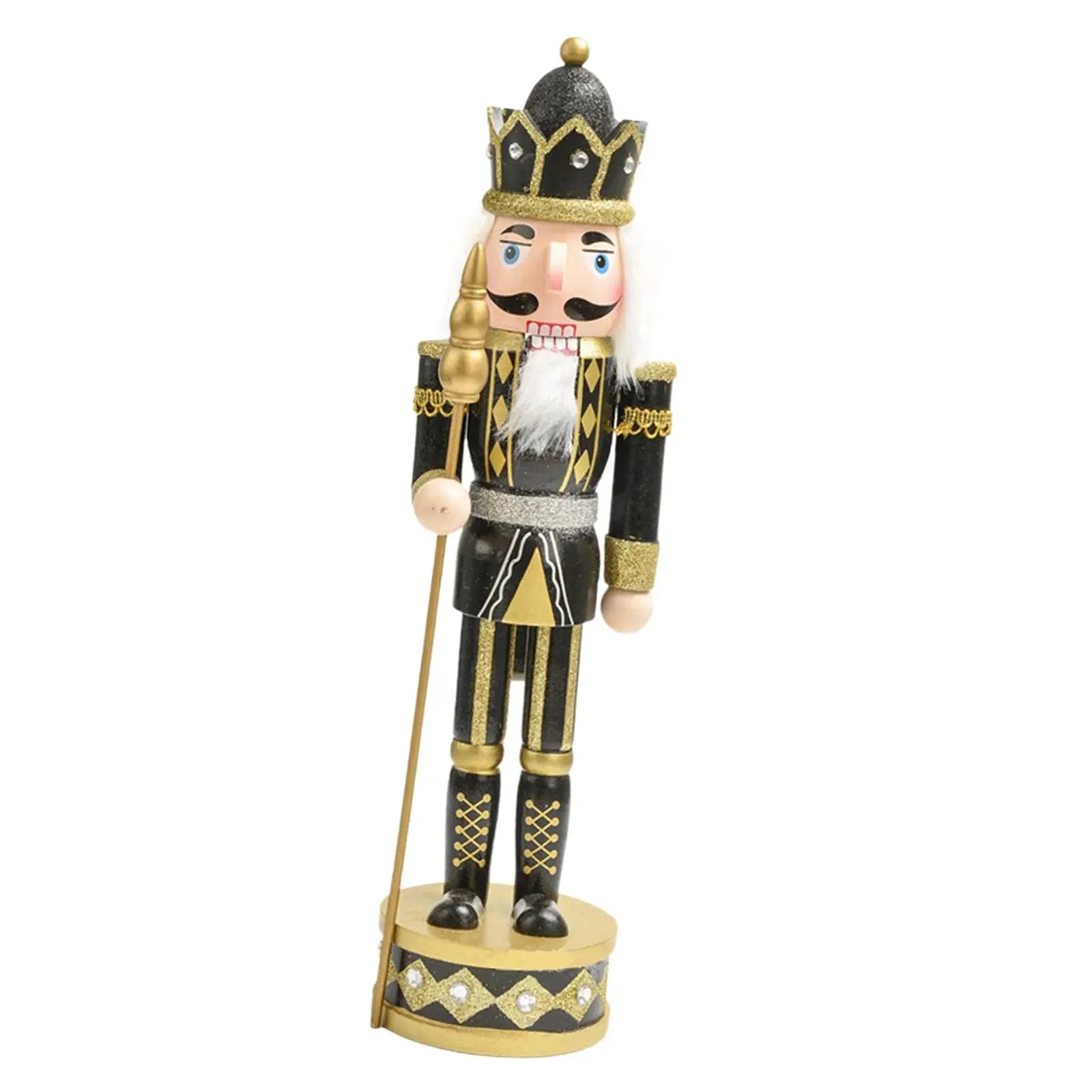 Wood Nutcracker Ornament Soldier Figures Desktop Decor Zpaxo