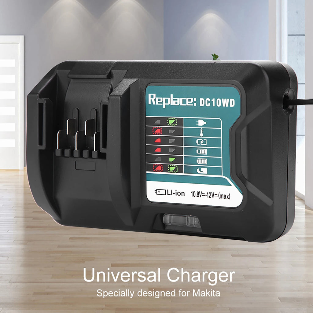 Fast Lithium Battery Charger 10 8V 12V Makita DC10WD BL1015 EU US