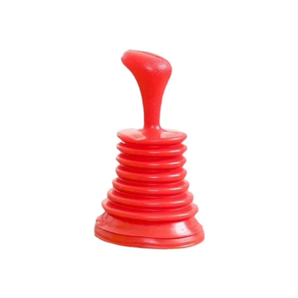 Heavy-Duty Bellows Toilet & Sink Drain Plunger | Clog Remover Drain Plunger Tool Zpaxo Red