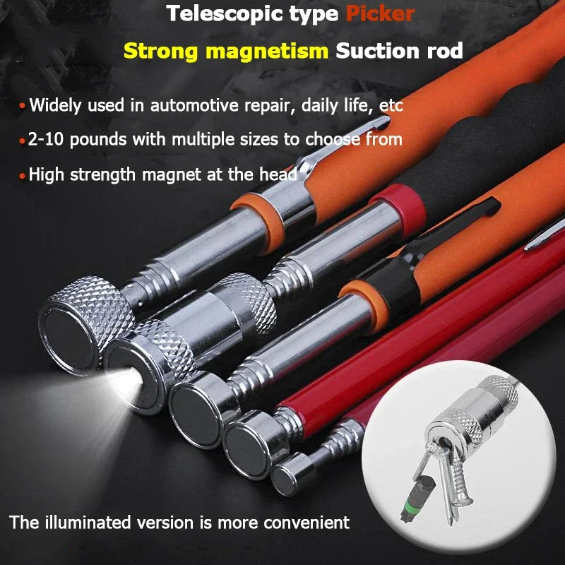 Telescopic Magnetic Pen Mini Portable Retractable Pick-up Rod Can
