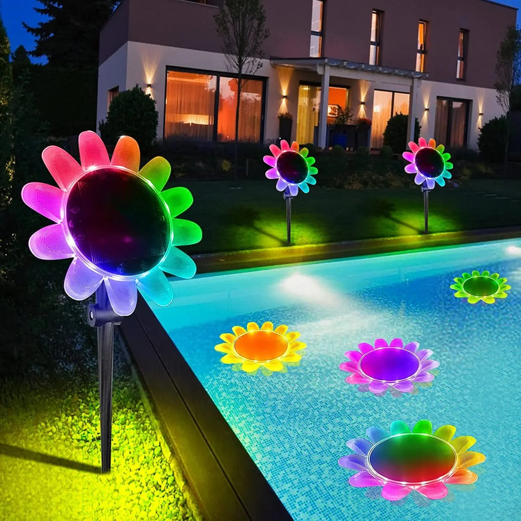 Solar Floating Pool Lights Colorful Changing IP68 Waterproof Zpaxo