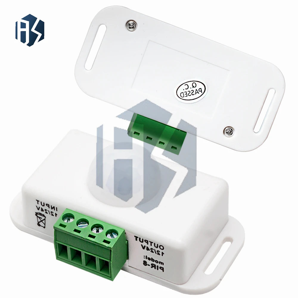 DC 12V 24V 8A Automatic Adjust PIR Motion Sensor Switch IR Infrared Zpaxo