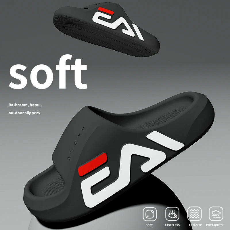 Extra-thick Sole Men Soft Air Cushion Casual Slippers EVA Sandals