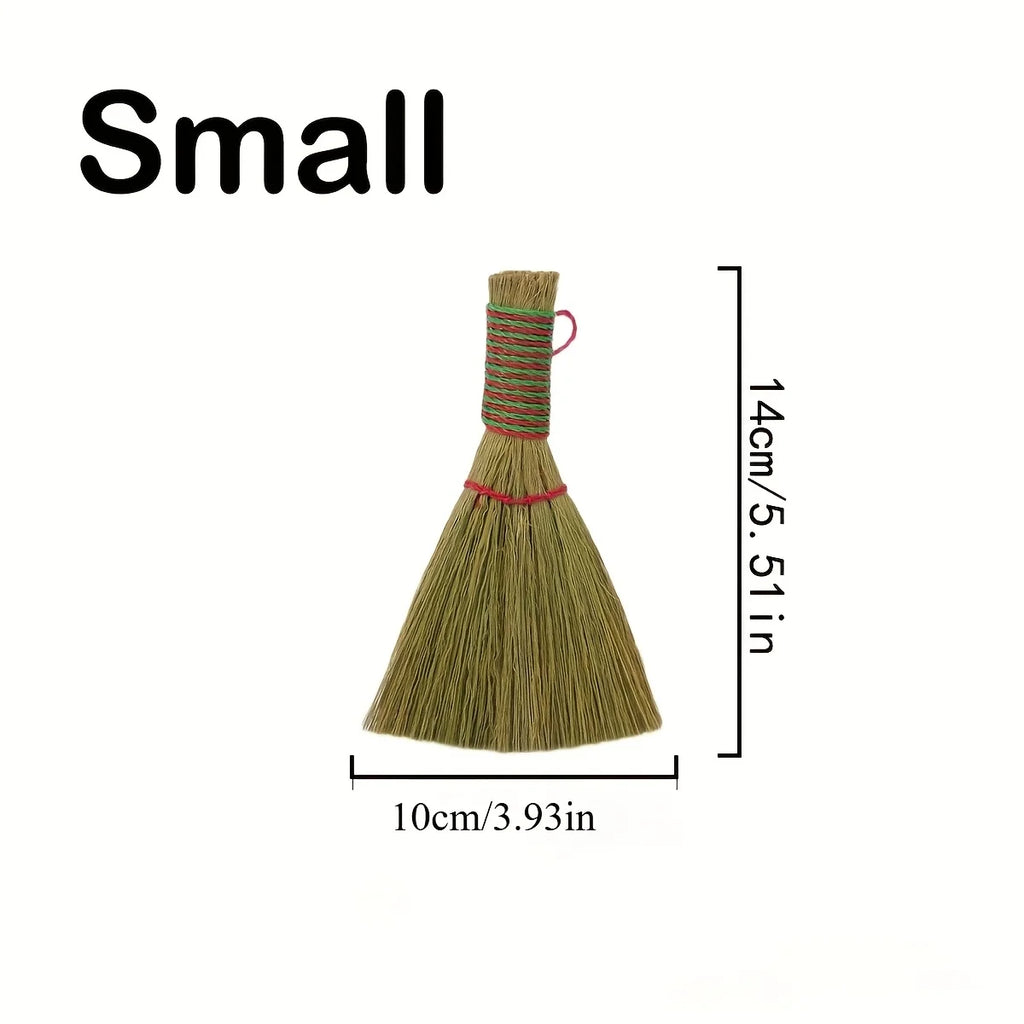 Handheld Broom with Woven Bristles – Portable Mini Sweep Set Handheld Broom Set Zpaxo