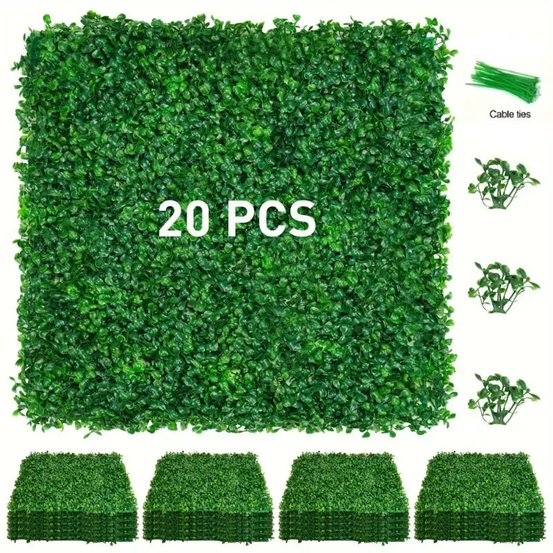 Artificial Milan Grass Board Plastic Fake Lawn Wall Indoor Home
