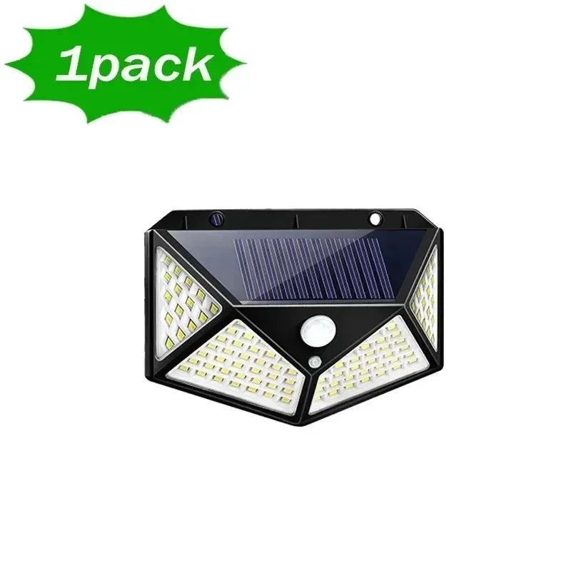 100 LED Solar Motion Sensor Light – IP65 Outdoor Spotlight