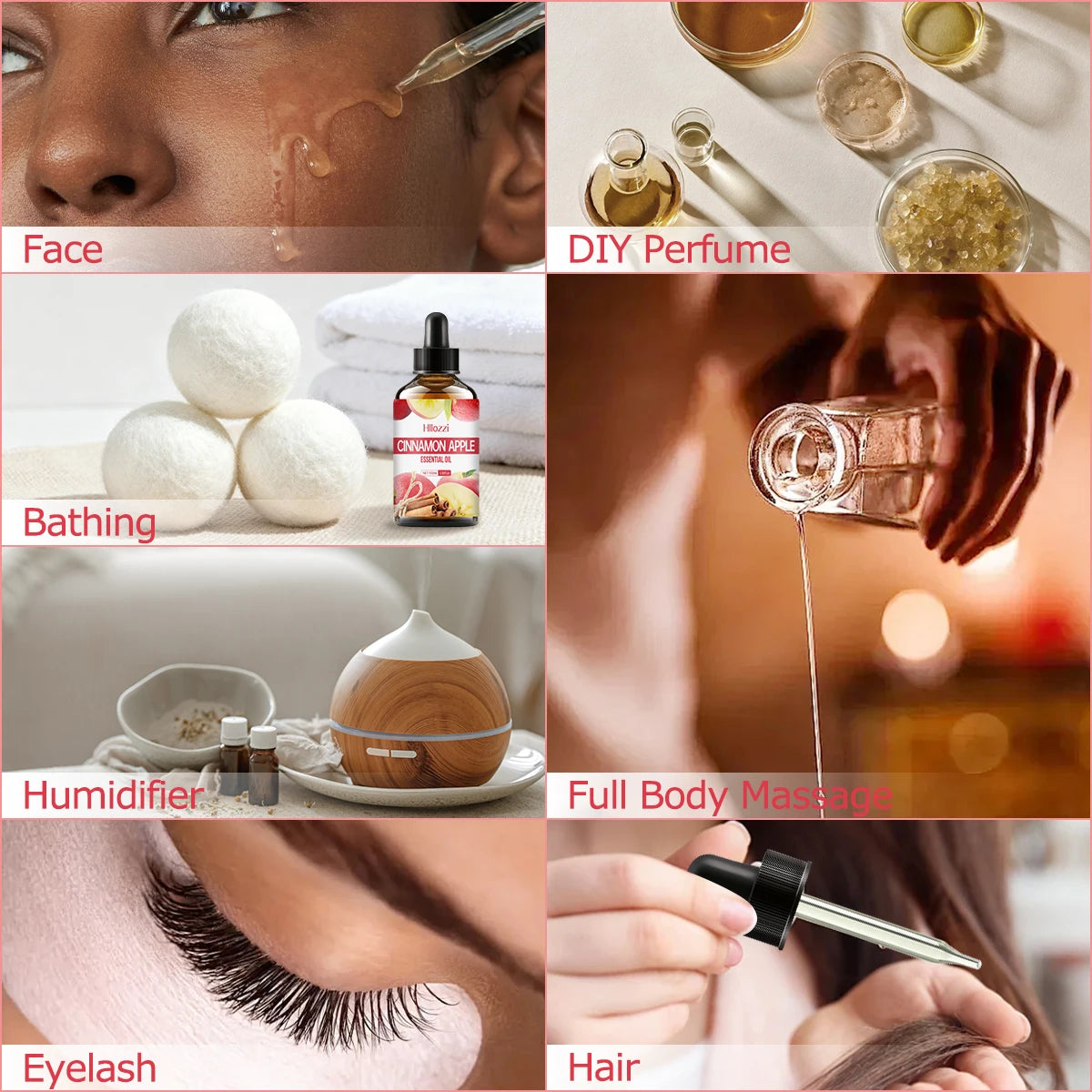 CINNAMON APPLE ESSENTIAL OIL Hydrating Moisturizing Skin Nourishment Zpaxo