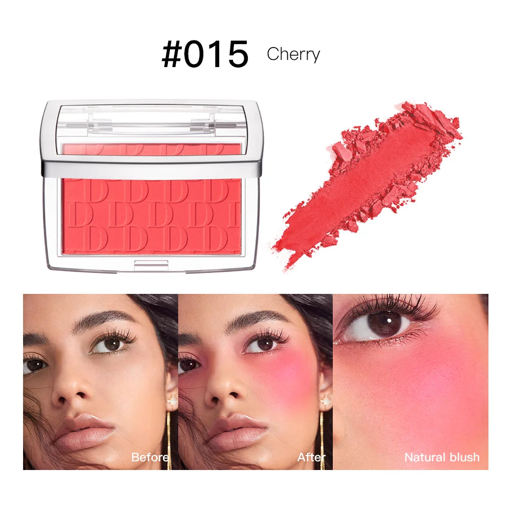 Matte Natural Cheek Tint Blush Palette Face Contouring Face Blusher Single Waterproof Matte Peach Rouge Contour Shadow Palette M Zpaxo 015