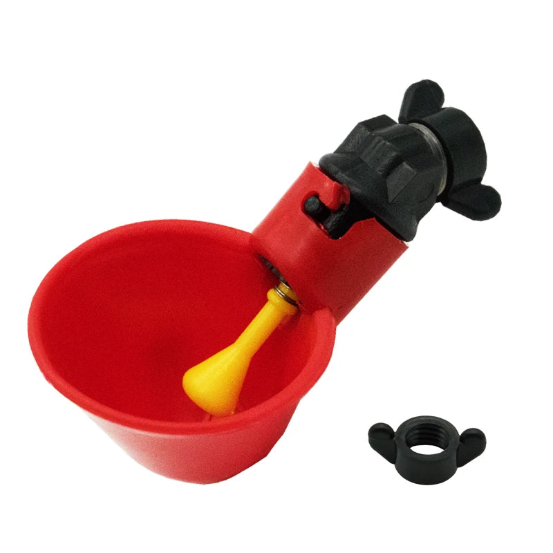 50 Automatic Chicken Water Drinking Cups Plastic Backyards Poultry