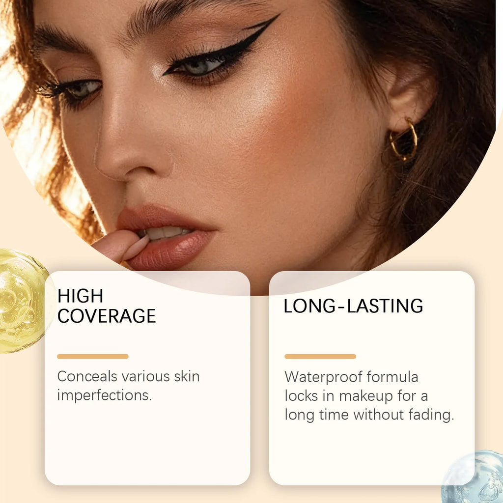 Long-lasting Waterproof Soft Matte Gradient Concealer Naturally Lightweight and Smooth Transparent Makeup Gradient Concealer Zpaxo