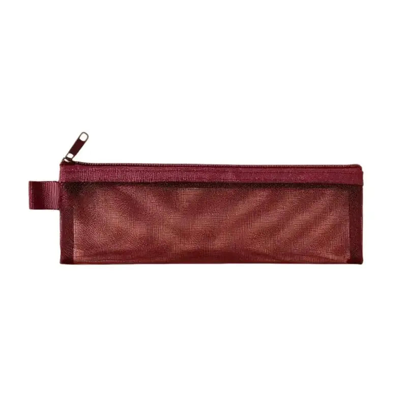 3pcs Nylon Makeup Brush Bags – Transparent Mesh, Large Capacity for Lipsticks, Eyebrow Pencils & Brushes Zpaxo