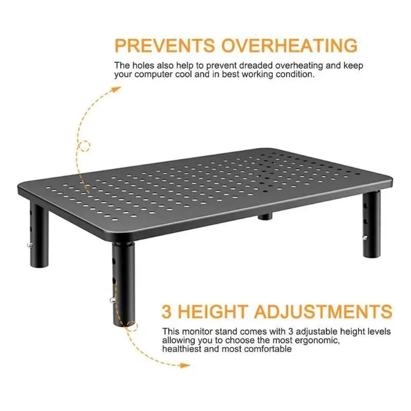 652F 14.57" Monitor Stand Riser Large Size Multiple Screen Stand for Computer Laptop Zpaxo
