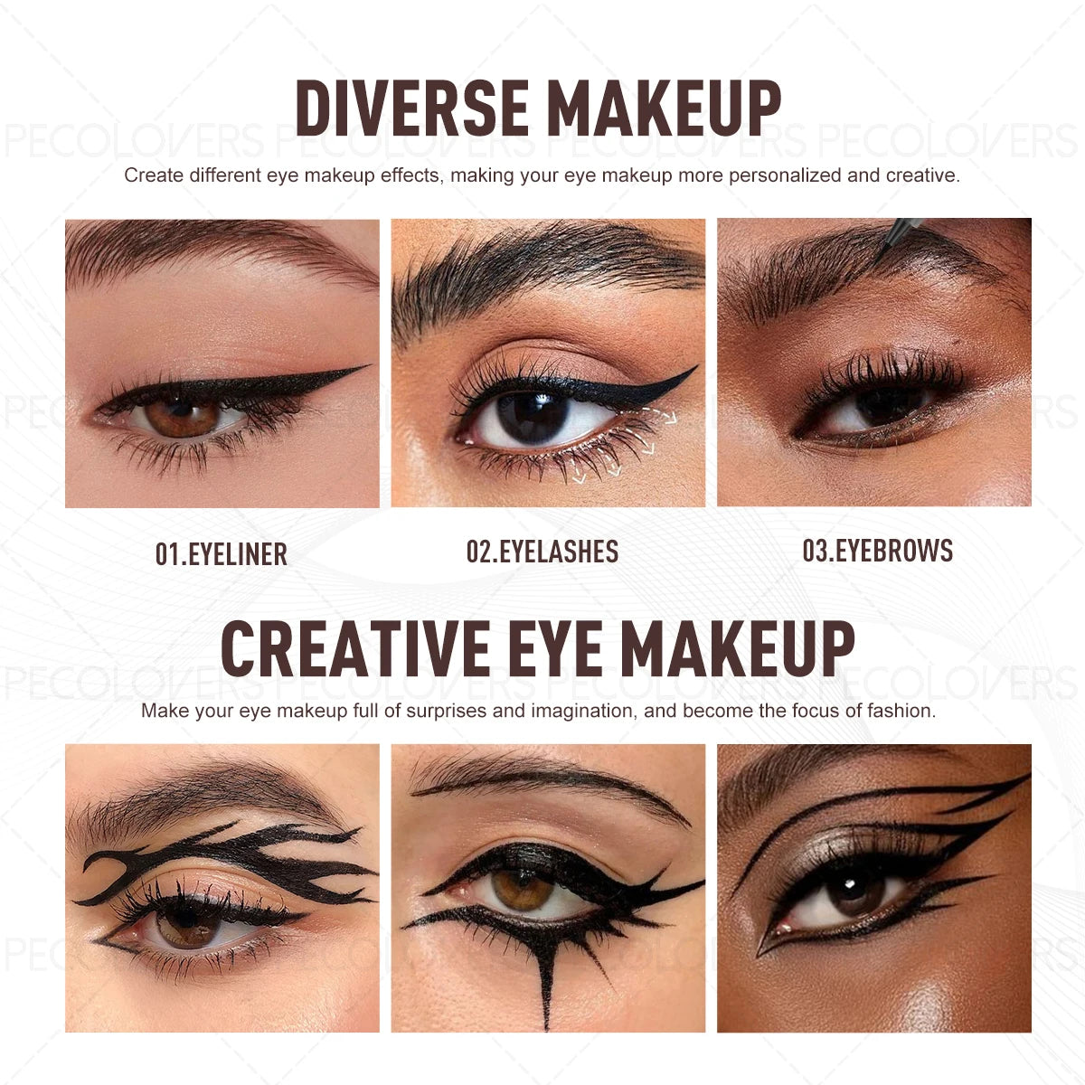 1PC Ultra-fine Tip Waterproof Liquid Eyeliner, Smudge-proof, Smooth Application, Black, Quick-drying, A Must-have for Beginners Zpaxo