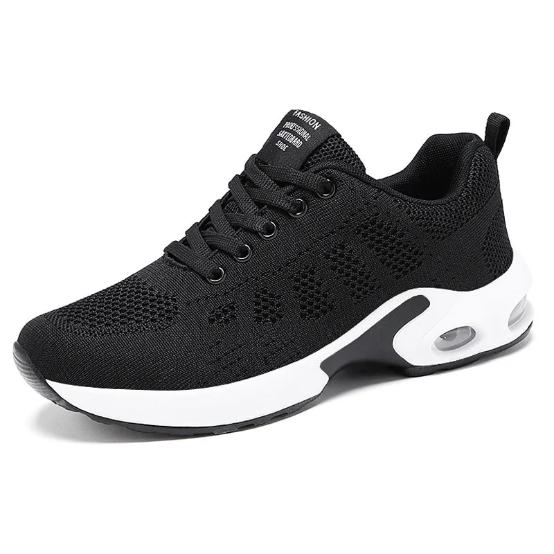 Women Running Shoes Breathable Casual Outdoor Light Weight White Zpaxo