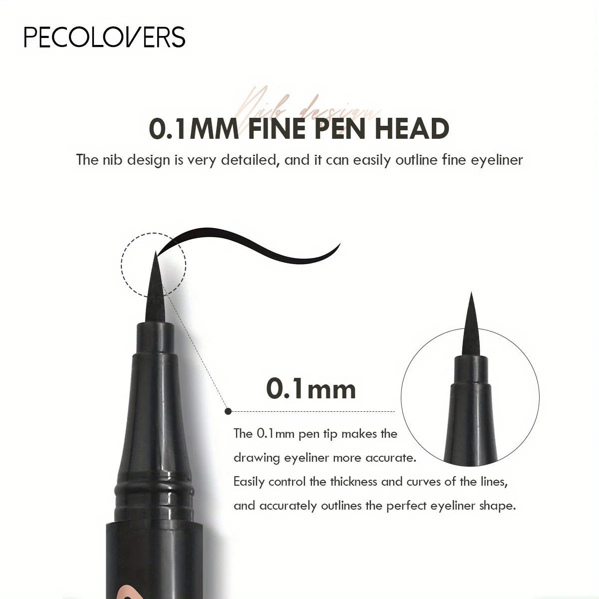 Ultra-thin Waterproof Liquid Eyeliner Dry Quickly Smooth Eye Liner Long Last Lower Eyelash Pen Makeup Cosmetics 6 Colors Zpaxo