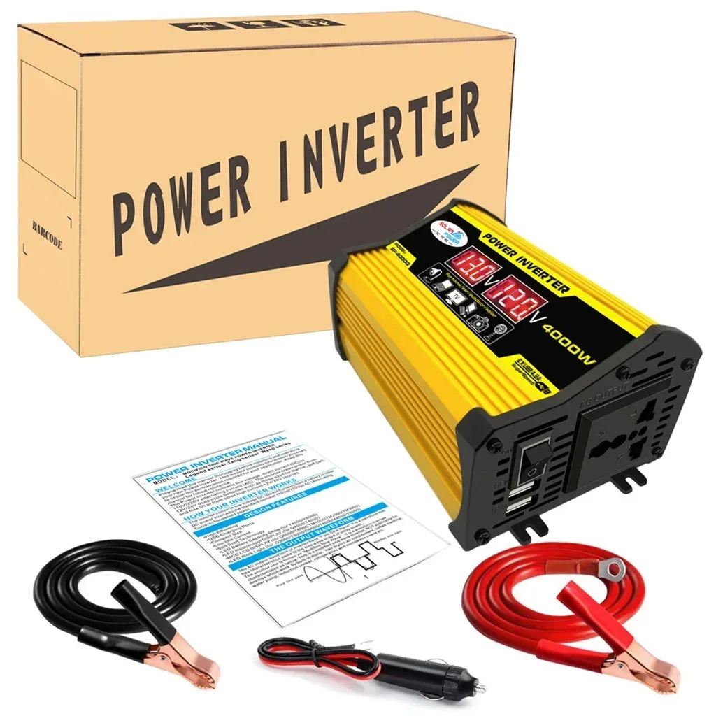 6000W 4000W Heavy-duty Power Inverter Professional 12V DC 110V 220V Zpaxo 4000W 220V