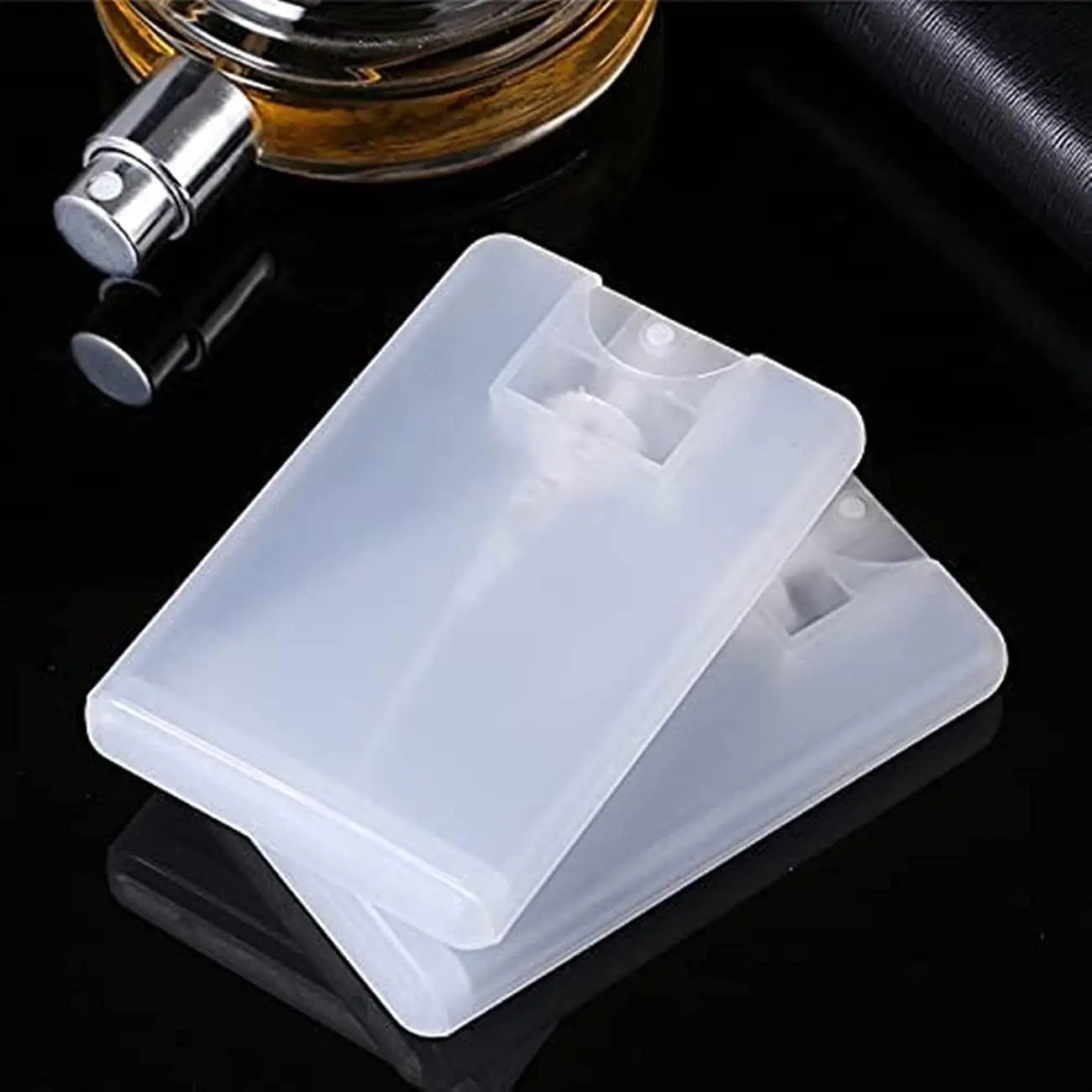 Slim 20ml Refillable Mist Spray Bottles – Credit Card Size 4/8 Pack