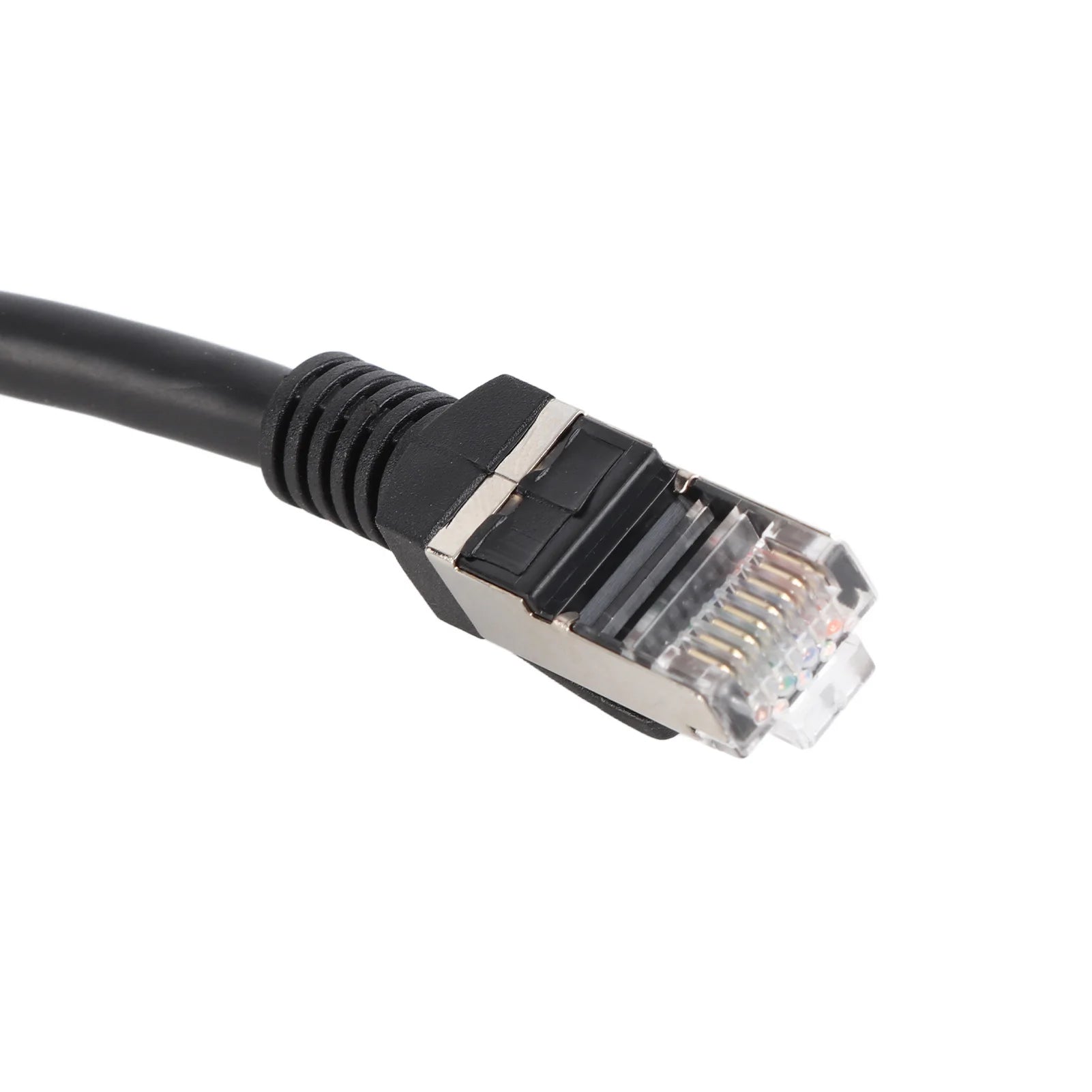 RJ45 Ethernet Adapter Cable Extension 1 to 2 Port for Home Office Excellent Connection Transmission Splitter Adapter Zpaxo
