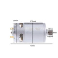 550 28000RPM Electric Saw Motor 21V 14 Teeth Gear Micro DC Mini Zpaxo 1pc
