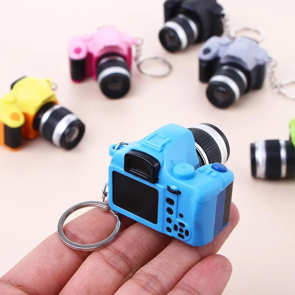 Accessorie Mini Sound Led Light Pendant Camera Keychain Simulation Zpaxo
