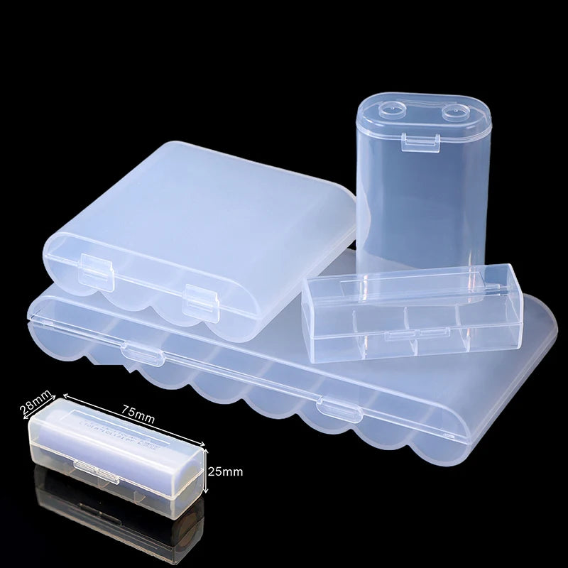 1/3PCS 1 Section/2 Section/4 Section/8 Section 21700 Battery Anti Fall Protection Box 21700 Battery PP Plastic Storage Box Zpaxo